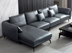 GDF165 – Sofa phòng khách phom nhập khẩu cao cấp màu xanh đen