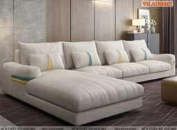 GN149- Ghế sofa nỉ góc đẹp hiện đại màu trơn
