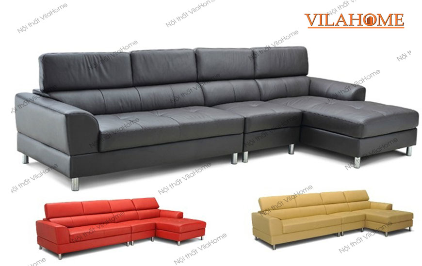 Bộ sưu tập sofa góc màu đen vàng đỏ