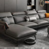 Sofa cao cấp thiết kế Italia màu ghi sẫm
