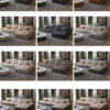 Bộ sưu tập mẫu sofa cao cấp phom nhập khẩu chân thấp các màu trắng kem ghi xám xanh da cam