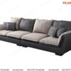 Sofa cao cấp văng 4 chỗ tay vịn chữ V hai màu