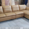 Mẫu thực tế sofa góc màu be 2m8 tại xưởng