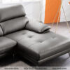 Ghế sofa góc màu đen đệm dày
