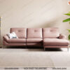 Sofa góc trái màu hồng pastel trẻ trung