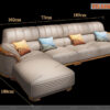 Sofa góc 3m6 x 1m8 hàng nhập khẩu