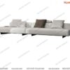 Sofa vải dáng đi văng lớn hiện đại màu sáng