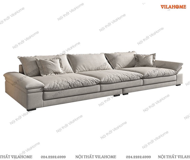 Sofa vải màu trắng văng 3 lớn