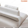 Sofa nỉ màu trắng thiết kế tay vịn lạ mắt GN1009