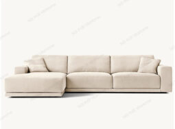 PK833 – Sofa phòng khách màu trắng tựa lưng thấp