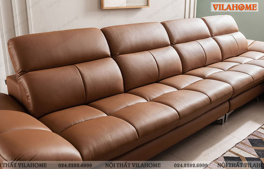 Bộ sofa da góc chữ L Thái Bình GDF135