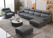 Sofa da Thái Bình giá rẻ GDF166