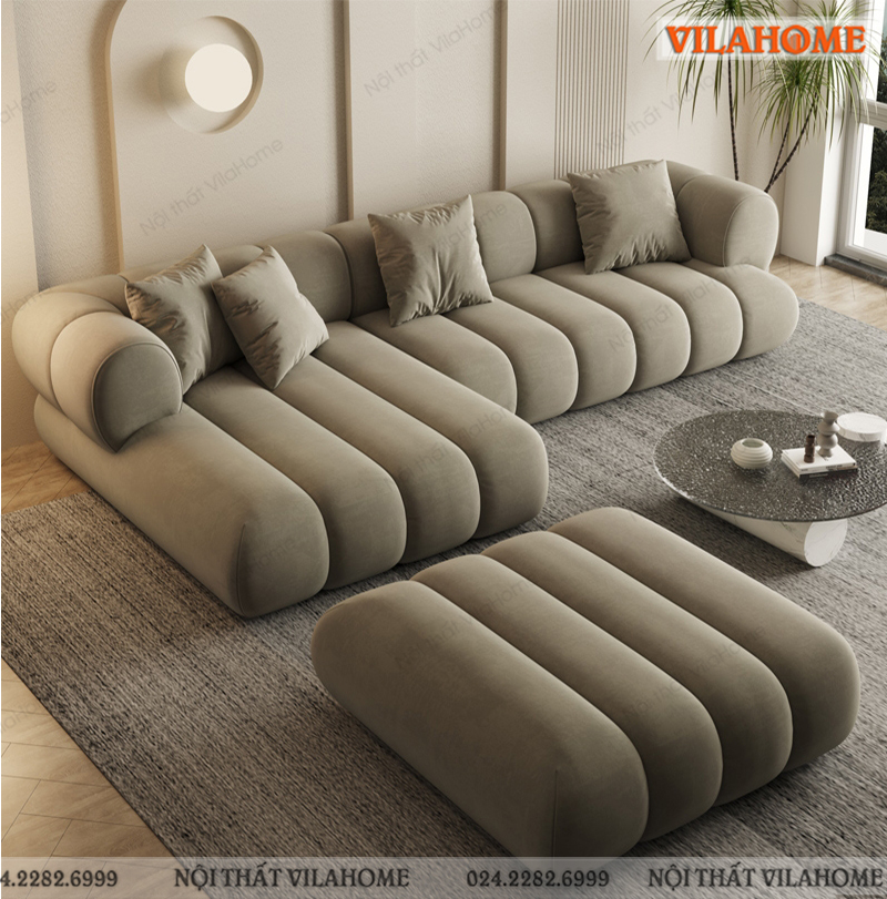 Sofa vải kiểu dáng độc đáo GV518