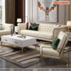 Bộ sofa văng 3 2 1 màu trắng SFV027