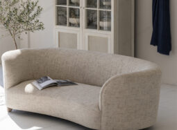 SV428 – Ghế sofa vải màu xám đơn giản