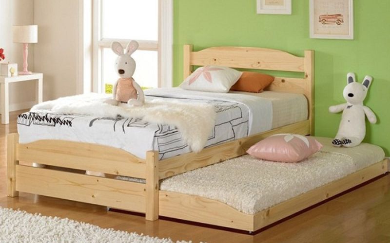 Giường ngủ đẹp cho con gái bằng gỗ