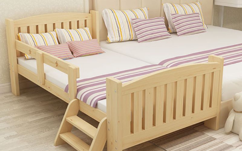 Giường ngủ đẹp cho con gái bằng gỗ