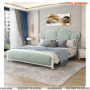 Giường ngủ hiện đại màu xanh GN122