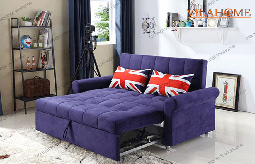 Giường sofa màu tím 1548