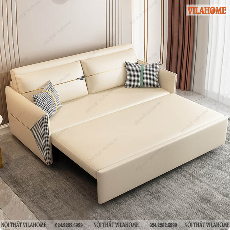 Giường sofa màu trắng NS104
