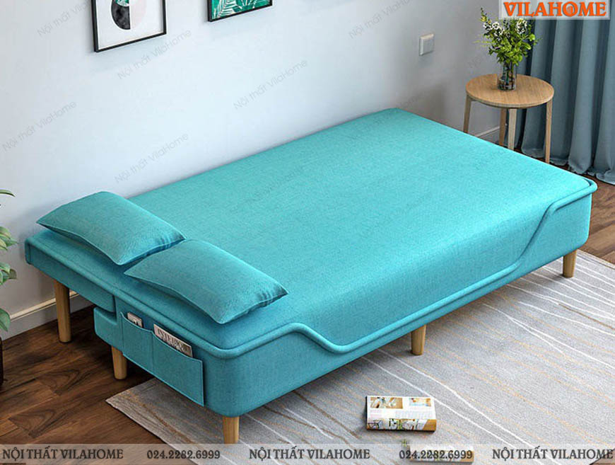 Giường sofa màu xanh NB127