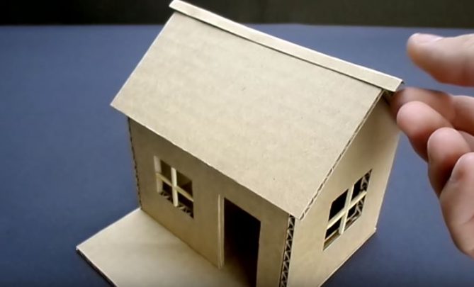 cách làm nhà bằng giấy đơn giản