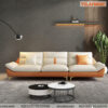 Sofa bọc da màu trắng cam cao cấp SFV026