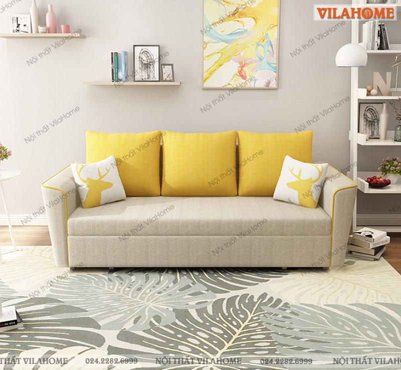Mẫu 3: Sofa giường đẹp Nha Trang đa năng 2in1 - S902