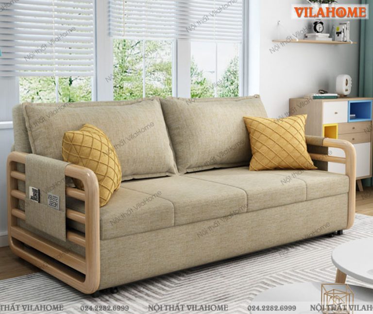 Mẫu 5: Sofa giường ghế gập – S118