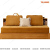 Sofa giường gỗ hiện đại kèm giá sách NG135