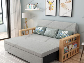 Sofa giường gỗ sồi bọc nỉ s905
