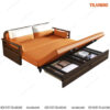 Sofa giường gỗ tự nhiên cao cấp NG114