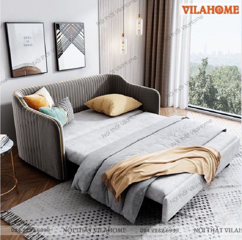 Mẫu 4: Sofa giường Hoàng Mai dành cho phòng ngủ trung bình - S119