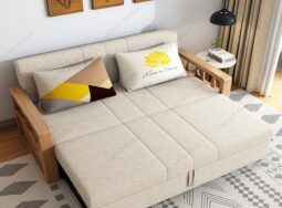 Sofa giường màu be – NS162