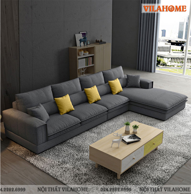 Sofa vải hiện đại cao cấp GV517