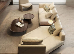 Sofa vải hiện đại dáng cong-SFV1