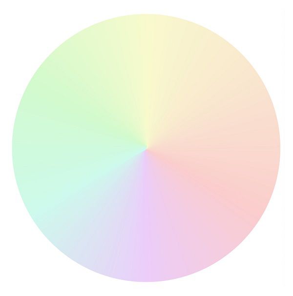 Vòng tròn phối màu pastel